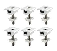 Yarryuter Pack of 10 Solar Panel Brackets Centre Clip 30 Mm T Shaped PV Module Bracket Clip Height-Adjustable for RV Roofs