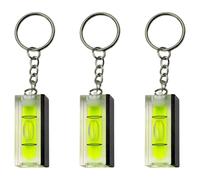 Yarryuter Pocket-Sized 3Pcs Magnetic Mini Bubble Level for Interior Decoration, Tool with Keychain for Construction