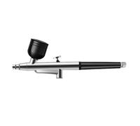 Yarryuter Portable Single Action Airbrush 0.3mm Nozzles Airbrush Pen for Model Cake Nail Car Painting Beauty Inkjet Easy to Use -Black