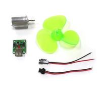 Yarryuter Portable Wind Power Generator Set Turbine Motor Alternator Self-Generation Emergency Phone Charger Physics Experiment