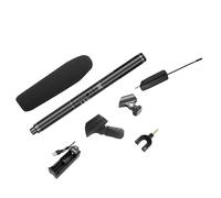 Yarryuter Professional Wireless Condenser Microphone Interview Recording Vlog Live Mic Super-Cardioid for DSLR Camera 3.5mm Easy to Use