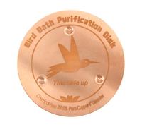 Yarryuter Purification Disk for Bird Bath Cleaner with Four-Point Support Safe Cleaning Water for Outdoor Bird Bath and Bowl