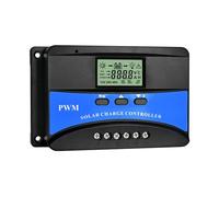 Yarryuter Solar Charge Controller 30A Solar Panel Custom Battery Regulator, Auto 12V/24V/48V PWM for FLD/LiFePO4/SLD/GEL