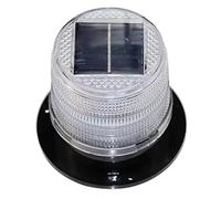 Yarryuter Solar Magnetic Flash Warning Light Night Flashing Lamp Car Truck Roof Beacon Wireless Battery Strobe Emergency Lights