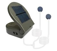 Yarryuter Solar Pond Aerator Air Oxygen Pump Foldable Solar Water Air Pump for Gardening Water Circulation Outdoor Fishing