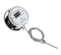 Yarryuter Stainless Steel Thermometer with Digital Display, Waterproof Probe Thermometer for Cooking, Industrial