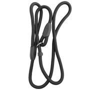 Yarryuter Sturdy Pet Collar Rope Nylon Dog Slip Training Walking Lead With P Chain 1cm black