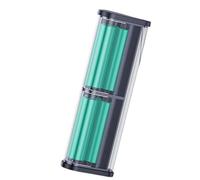 Yarryuter Transparent 6x18650 Power Bank Case 22.5W Fast Charging Powerbank Case LED USB Type C Port Battery Storage Box Black