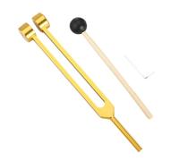 Yarryuter Tuning Fork Set 128Hz Body Tuning Forks Bio-Acoustic Tuning Fork Colorful Adjustable Gold