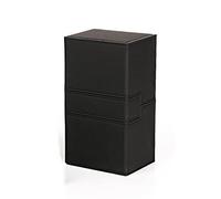 Yarryuter Ultra 200+Cards Deck Box PU Leather Cards Deck Case for Magicalalal the Cards MGT//Gathering Games,Black