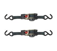 Yarryuter Universal Tools Tie Down Belts with Automatic Rollup Auto Retractable Easy to Carry Ratchet Tie Down Starp S-Hooks, Easy to Use Fine Workmanship