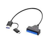 Yarryuter USB 3Cable to USB 3.0 Adapter UP to 6 Gbps Support 2.5Inch External SSD HDD Hard Drive 22 Pin III A25 2.0