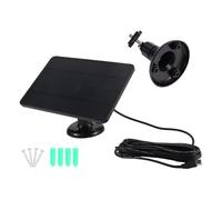 Yarryuter Waterproof 4W Solar Panel for Home Security Camera Solar Cells Powered Charger Type C Black
