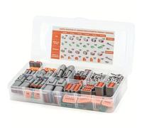 Yarryuter Waterproof Automotive Electrical Connectors, Deutsch DT Series 188pcs Connector Set, Assortment Size 16 Stamped Contacts