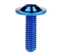 Yaruijia 1Pcs Titanium Bolt M6X10/15/20mm Torx Head Screw for Riding Brake Level Stem Bike Parts Fasteners (Blue, M6x20mm)