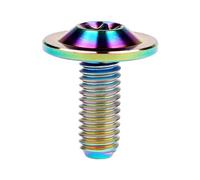 Yaruijia 1Pcs Titanium Bolt M6X10/15/20mm Torx Head Screw for Riding Brake Level Stem Bike Parts Fasteners (Rainbow, M6x15mm)