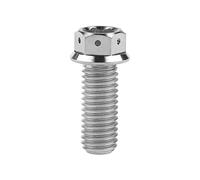 Yaruijia 1Pcs Titanium Bolts M8 x 15 20 25 30 35 40 45 50 55mm Flange Head Bolts Hex Socket Screws (Titanium, M8x25mm)