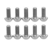 Yaruijia Titanium Alloy Bolts M5x12mm Button Head Screws for Bicycle Water Bottle Cages Pack of 10