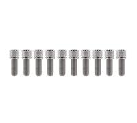 Yaruijia Titanium Bolt for Bike Parts M7x20/25mm Cap Head Allen Screws with Washer Pitch 1.0mm 10pcs (M7x20mm, Titanium)