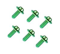 Yaruijia Titanium Bolt M5 M6x10 12 15 20 25 30 35mm T25 T30 Torx Head Screw for Motorcycle Accessories Pack of 6 (Green, M5x20mm)