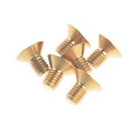 Yaruijia Titanium Bolt M6x10mm Countersunk Head Allen Screw Pack of 6 (Gold)