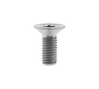 Yaruijia Titanium Bolt M8x15 20 25 30 35 40 45 50 60 80mm Flat Head Allen Screws Pitch 1.25mm (M8x15mm, Titanium)