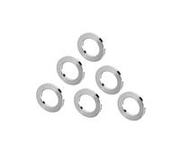 Yaruijia Titanium M4 M5 M6 M8 M10 Titanium Flat Washer 6AL4V Aerospace Grade 5 Titanium Sealing Ring for Screw Bolt Nut Pack of 6 (Titanium, M8)