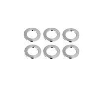 Yaruijia Titanium M4 M5 M6 M8 M10 Titanium Flat Washer 6AL4V Aerospace Grade 5 Titanium Sealing Ring for Screw Bolt Nut Pack of 6 (Titanium, M5)