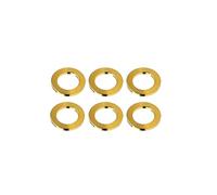 Yaruijia Titanium M4 M5 M6 M8 M10 Titanium Flat Washer 6AL4V Aerospace Grade 5 Titanium Sealing Ring for Screw Bolt Nut Pack of 6 (Gold, M4)