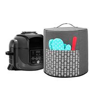 Yarwo Dust Cover Compatible with 6L and 7.5L Ninja Foodi Multi-Cooker OP300UK, OP500UK, Cover for Ninja Electric Pressure Cooker with Top Handle and Pocket for Accessories, Grey with Arrow Pattern