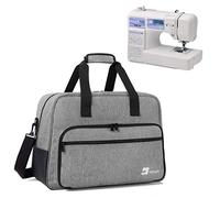 Yarwo Sewing Machine Bag, Sewing Machine Tote Bag, Universal Portable Carrying Case for Sewing Machine (Fits for Most Major Sewing Machine) with Anti-Slip Padded Bottom, Grey
