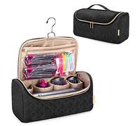 Yarwo Travel Organsier Case Compatible with Dyson Airwrap Styler, Black | Portable Hair Tool Organizer with Hanging Hook, Multiple Compartments and Protective Design for Home and Travel