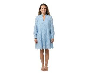 Yas 26027162 Holi Long Sleeve Short Dress Blue 2XL Woman