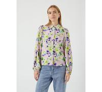 YAS Asina Printed Shirt BLUE FLORAL SIZE 10