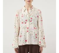 YAS Asina Printed Shirt WHITE FLORAL AMAZONITE
