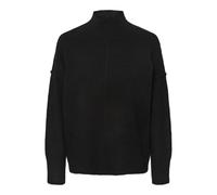 YAS Women's balis Ls High Neck Knit S. Noos Sweater, Black, M