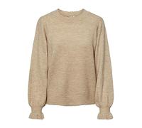 YAS Women's Balis LS O-Neck Knit Pullover S. Noos Jumper, Nomad, L