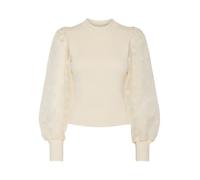 YAS Women's Yasdotme dotme LS Knit Pullover S. Noos, Birch, L