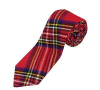 YAS Designer Neck Ties for Men, Tartan kilt Check Tie, Scottish Highland Tartan Neckties, Acrylic Clan Wool Men Ties (ROYAL STEWART)