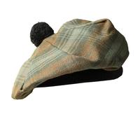 YAS Designer Scottish Hat Tam o' Shanter Tammy Jimmy Flat Bonnet in Many Tartans (UK, Alpha, One Size, Black Watch Weathered)