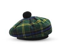YAS Designer Scottish Hat Tam o' Shanter Tammy Jimmy Flat Bonnet in Many Tartans (UK, Alpha, One Size, US Army)