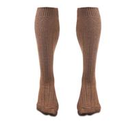 YAS Designer Socks For Men Wool Traditional Scottish Socks Warm Kilt Comfortable Hose Casual Wedding Sports Leg warmers (UK, Alpha, Regular, Regular, L, DARK BROWN)