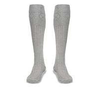 YAS Designer Socks For Men Wool Traditional Scottish Socks Warm Kilt Comfortable Hose Casual Wedding Sports Leg warmers (UK, Alpha, Regular, Regular, L, LIGHT GREY SILVER)