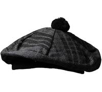 YAS Designer YAS Scottish Hat Tam o' Shatner Tammy Jimmy Flat Bonnet in Many Tartans (Grey Watch Night), One Size