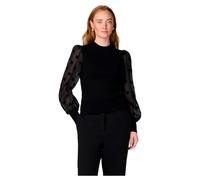 YAS DOTME LS Knit S NOOS Pullover, Black, M