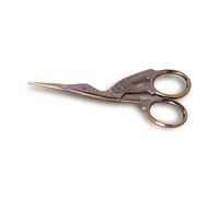 YAS Embroidery Scissors Stainless Sharp Tip Classic 3.5” Stork Small Scissors for Sewing - Crane Design DIY Tools for Crafting (Rose Gold)