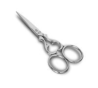 YAS Embroidery Scissors Stainless Sharp Tip Classic 3.75” Small Scissors for Sewing Crafting - Hair, Moustache & Cuticle (Polish Straight)