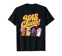 Yas Queen Funny Glam Dogs Drag Queen Pun Value Graphic T-Shirt
