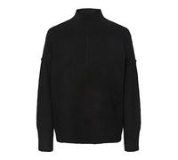 YAS Women's balis Ls High Neck Knit S. Noos Sweater, Black, M