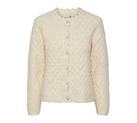 YAS Women's Yasbubble Ls Knit Cardigan S. Noos Sweater, Birch, L